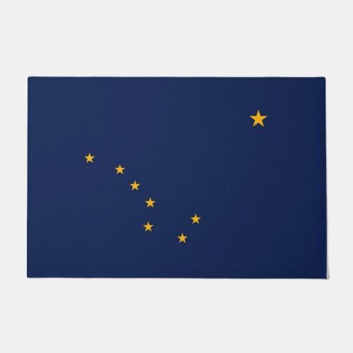 Alaska State Flag Design Doormat