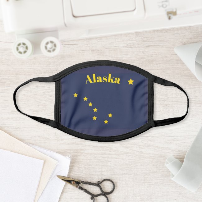Alaska State Flag Design Face Mask