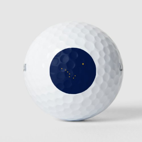 Alaska State Flag Design Golf Balls