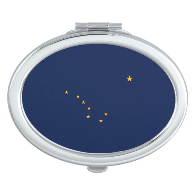 Alaska State Flag Design Mirror For Makeup (Front)