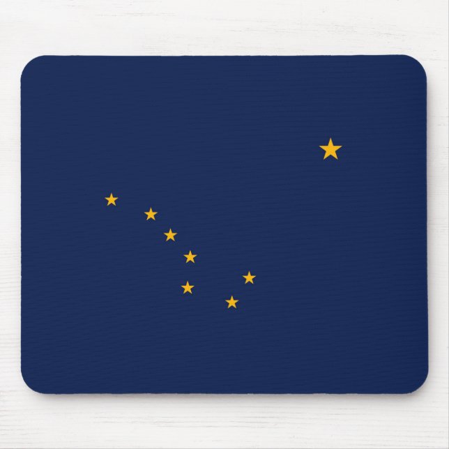 Alaska State Flag Design Mouse Pad (Front)