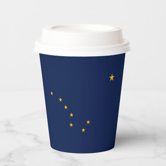 Alaska State Flag Design Paper Cups (Front)
