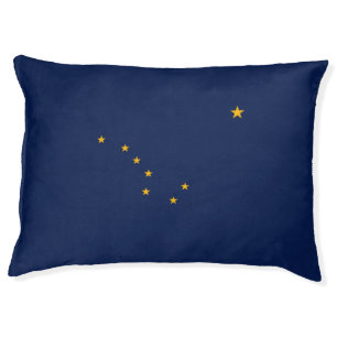 Alaska State Flag Design Pet Bed