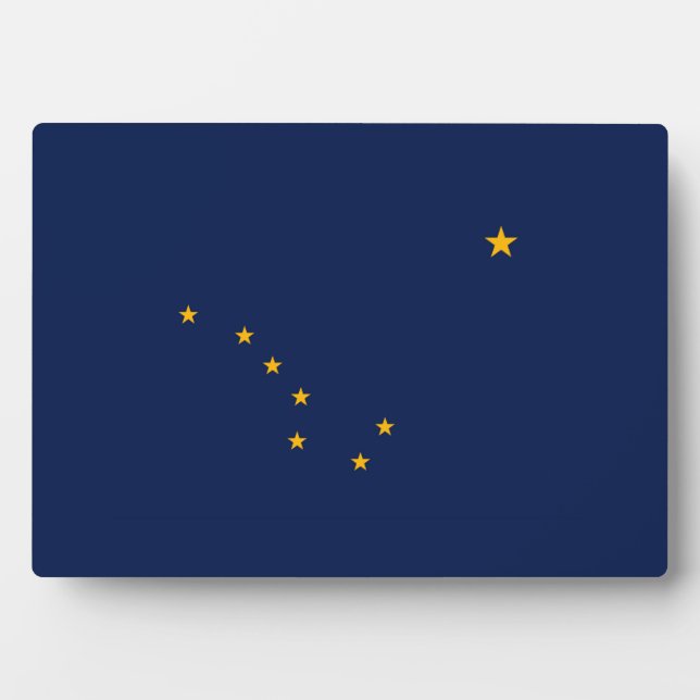 Alaska State Flag Design Plaque (Front)