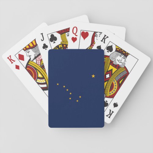 Alaska State Flag Design Poker Cards