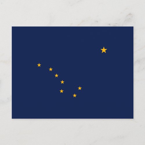 Alaska State Flag Design Postcard