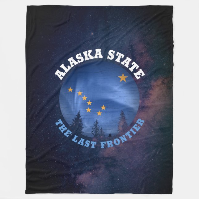 ALASKA STATE FLAG FLEECE BLANKET (Front)