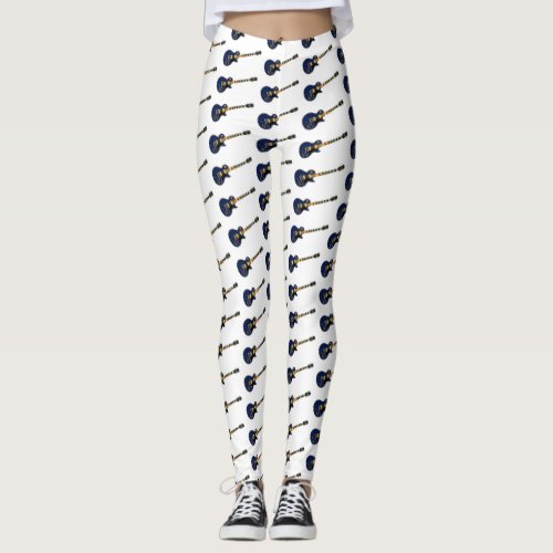 Alaska State Flag Guitar Leggings