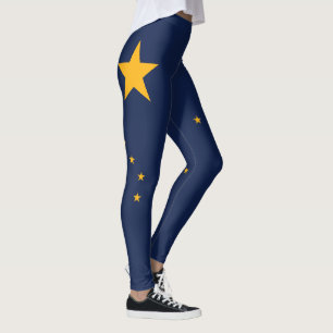 Alaska State Flag Leggings