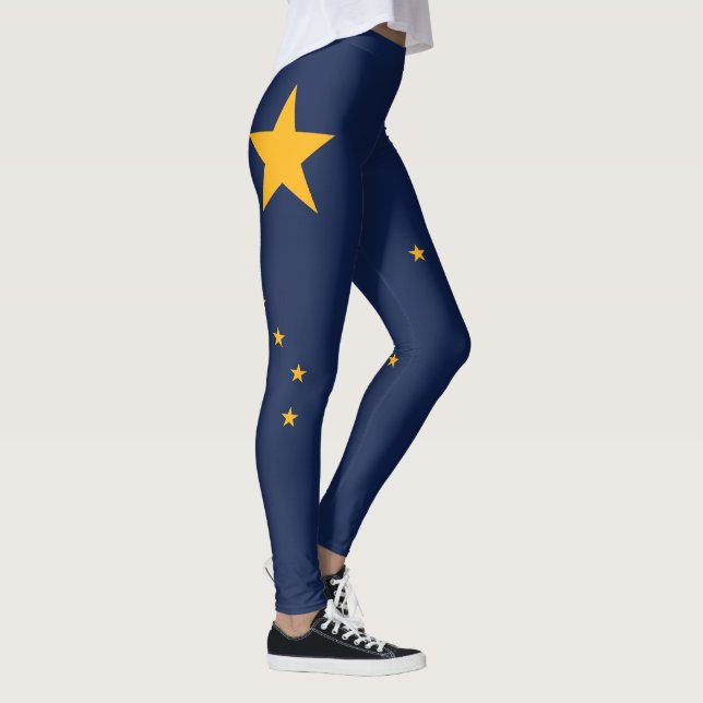 Alaska State Flag Leggings (Right)