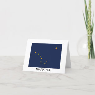 Alaska State Flag Letterpress Thank You Card