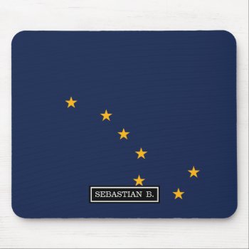 Alaska State Flag Mouse Pad by HappyPlanetShop at Zazzle
