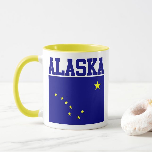 Alaska State Flag Mug (With Donut)
