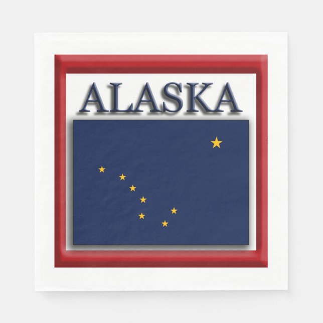Alaska State Flag Napkins (Front)