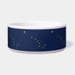 Alaska State Flag Pet Bowl<br><div class="desc">Add a touch of Alaskan pride to your pet’s dining experience with our exclusive pet bowl featuring the flag of Alaska! Crafted with meticulous attention to detail, this pet bowl is more than just a feeding accessory; it’s a celebration of Alaskan heritage and cultural pride. The design prominently showcases the...</div>