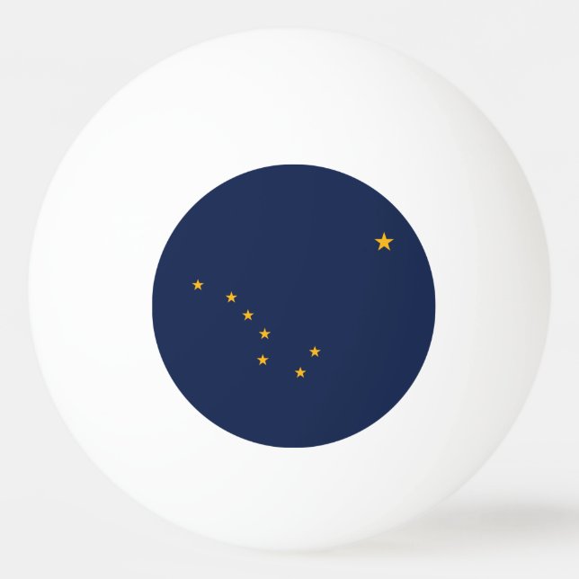 Alaska State Flag Ping Pong Ball (Back)