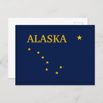 Alaska State Flag Postcard by Americanliberty at Zazzle