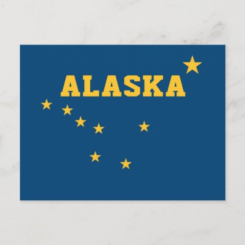 Alaska State Flag Postcard