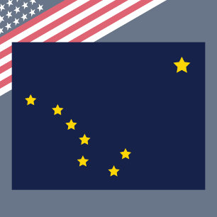 Alaska State Flag Postcard Big Dipper Polaris