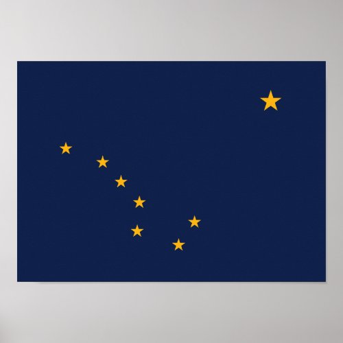 Alaska State Flag Poster