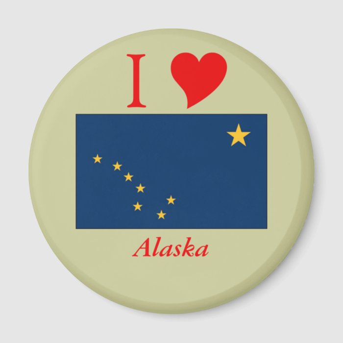 Alaska State Flag Refrigerator Magnet