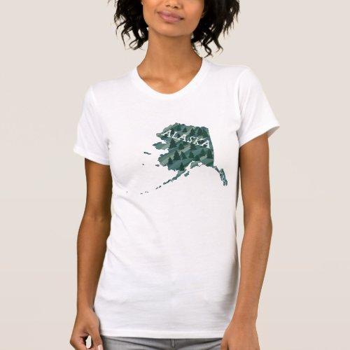 Alaska State Map Illustration  T_Shirt