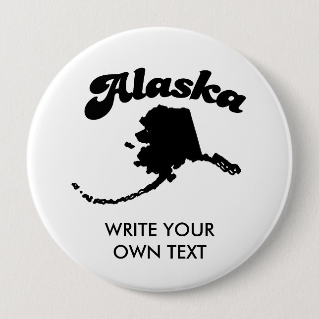 ALASKA STATE MOTTO T-SHIRT BUTTON (Front)