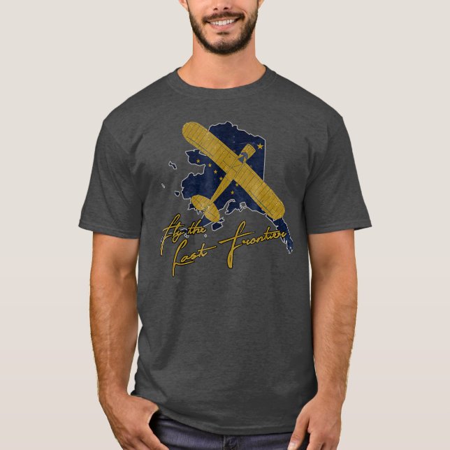 Alaska State Pilot Series Tee  Vintage Airplane (Front)