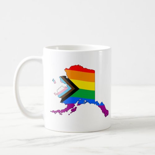 Alaska State Pride LGBTQ Progress Pride Coffee Mug