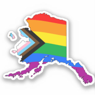 Alaska State Pride LGBTQ Progress Pride Sticker