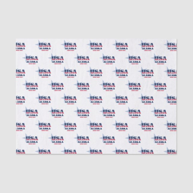 Alaska State Pride Tissue Paper (Front)