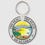 Alaska State Seal Keychain at Zazzle