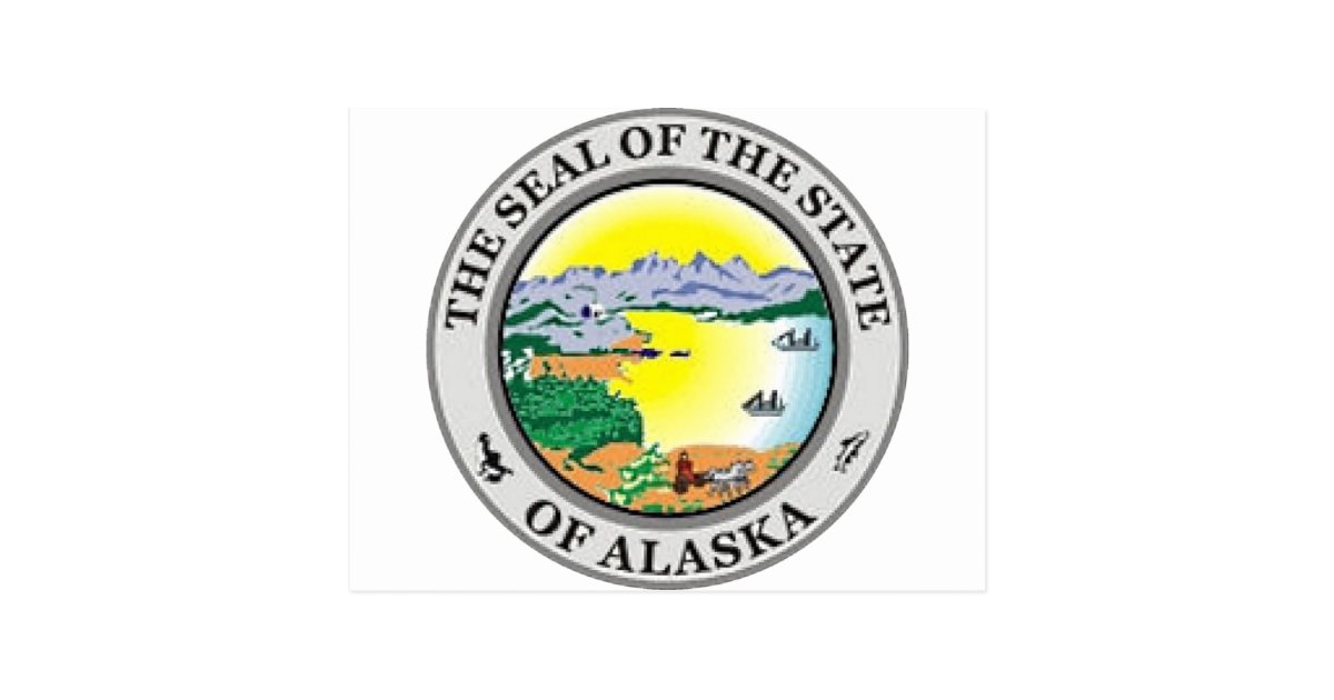 Alaska State Seal Postcard | Zazzle.com