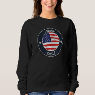 Alaska State Souvenir Retro Graphic Sweatshirt