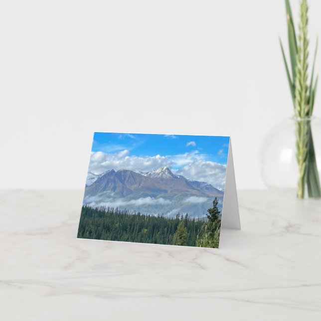 Alaska Summer Letterpress Thank You Card (Front)