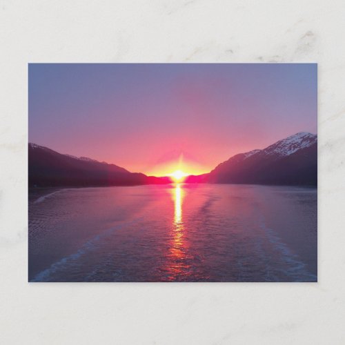 Alaska Sunset Postcard