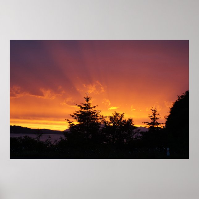 Alaska sunset poster (Front)