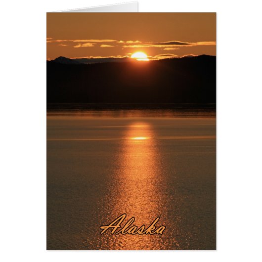 Alaska Sunset - Reflecting off Ocean (Front)