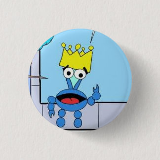Alaska the crab pinback button