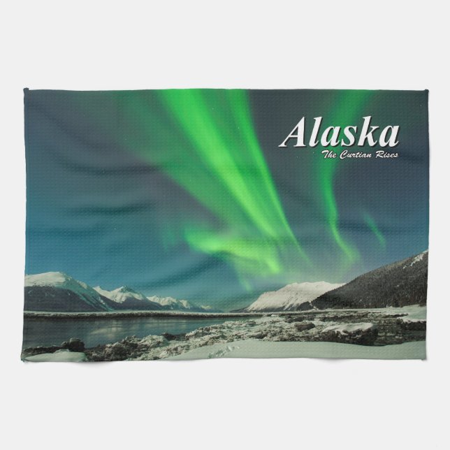 Alaska The Curtain Rises Kitchen Towel (Horizontal)