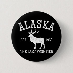 Alaska The Last Frontier Button