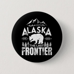 Alaska The Last Frontier Button