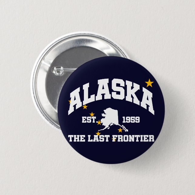 Alaska,The Last Frontier Button (Front & Back)