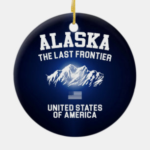 Alaska The Last Frontier Ceramic Ornament