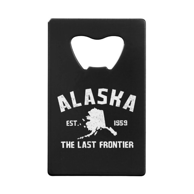 Alaska The Last Frontier Credit Card Bottle Opener (Front)