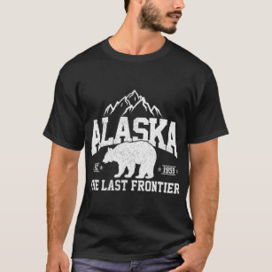 Alaska The Last Frontier EST 1959 Grizzly Bear Mou T-Shirt