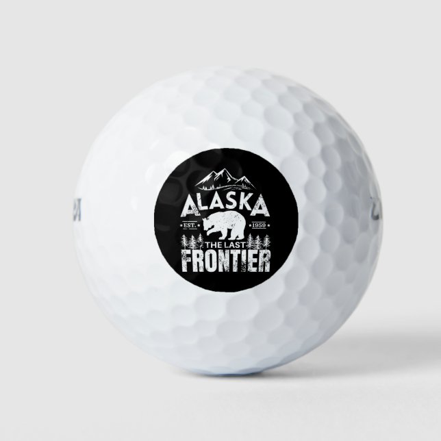 Alaska The Last Frontier Golf Balls (Front)