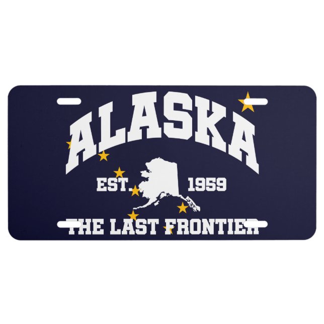 Alaska,The Last Frontier License Plate (Front)