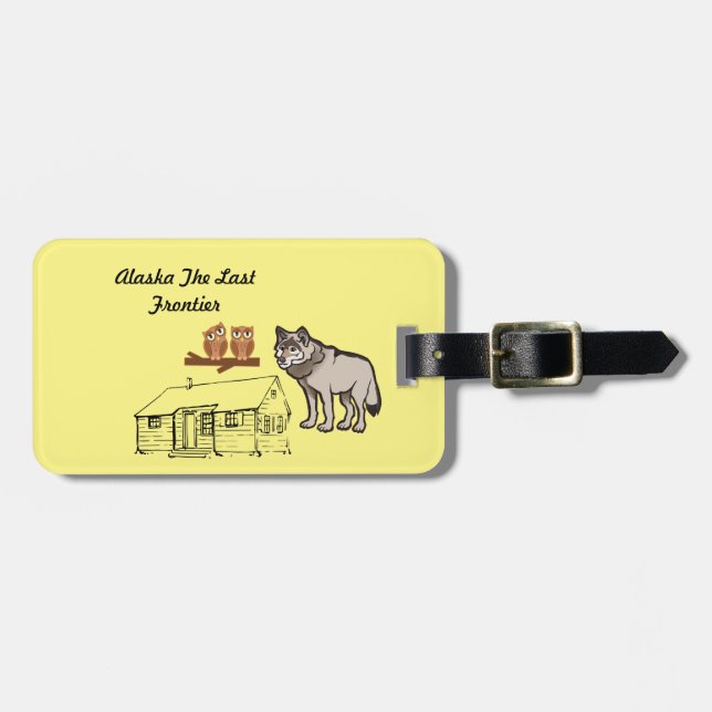 Alaska The Last Frontier Luggage Tag (Front Horizontal)