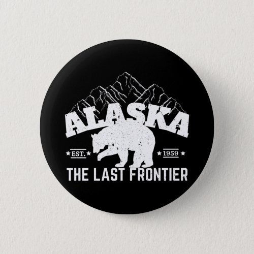 Alaska The Last Frontier Polar Bear Button